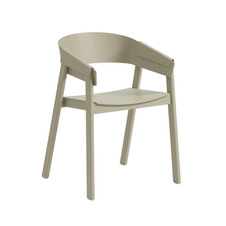 Chaise COVER ARMCHAIR Beige foncé MUUTO