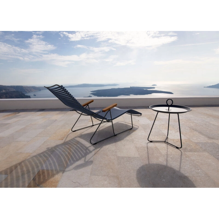 Bain de soleil, chaise longue et hamac Sunlounger CLICK Bleu pigeon HOUE