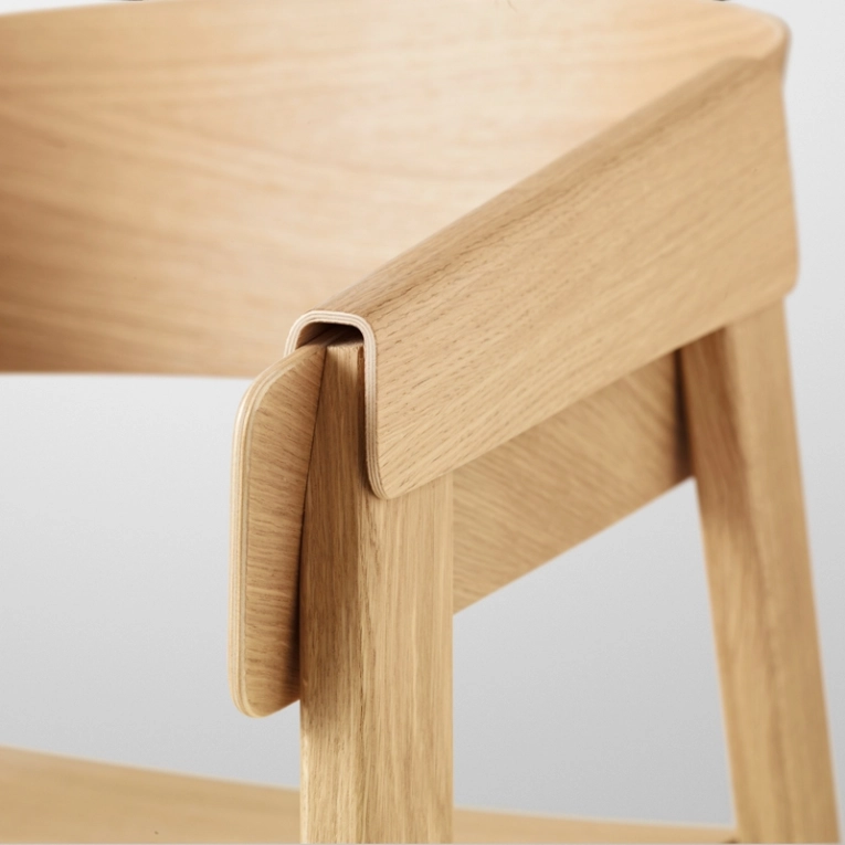 Chaise COVER ARMCHAIR Chêne MUUTO