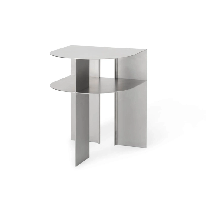 Table d'appoint guéridon RAND Acier inoxydable NEW WORKS