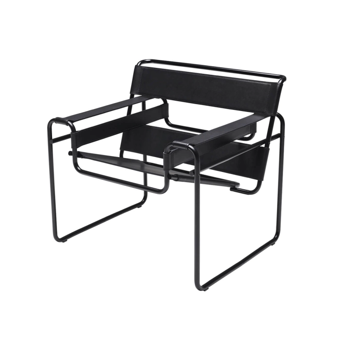 Fauteuil WASSILY Noir mat/ Noir KNOLL