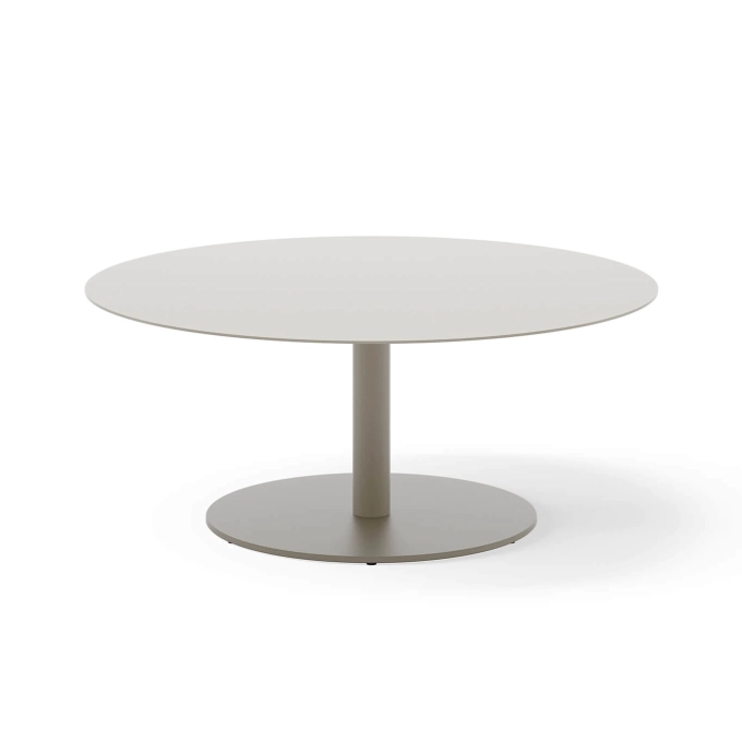 Table basse extérieure MAY Ø 90 Gris clair NEW WORKS