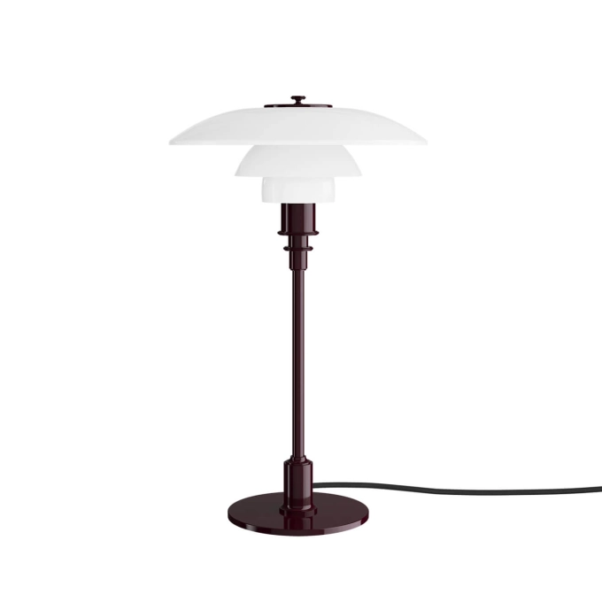 Lampe à poser PH 3/2 Bordeaux brillant LOUIS POULSEN