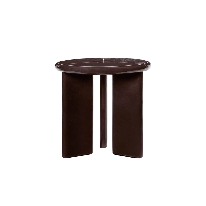 Table d'appoint guéridon DEYA Ø47 Marron FERM LIVING