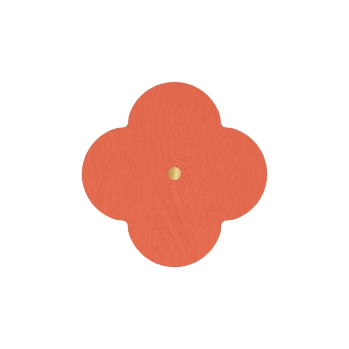 Patère Design ANDRÉE L Frêne Corail Epicé HARTO