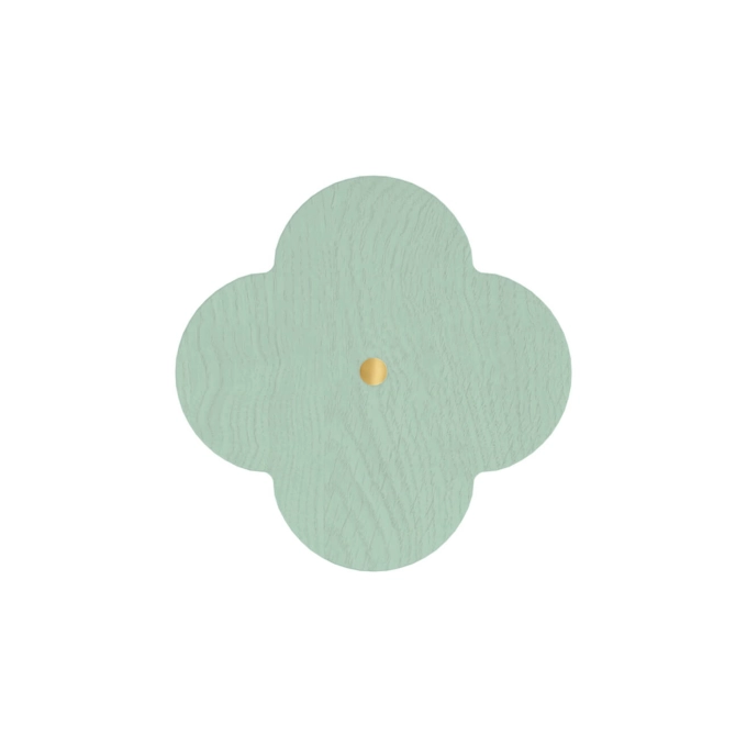 Patère Design ANDRÉE L Frêne Vert Givré HARTO