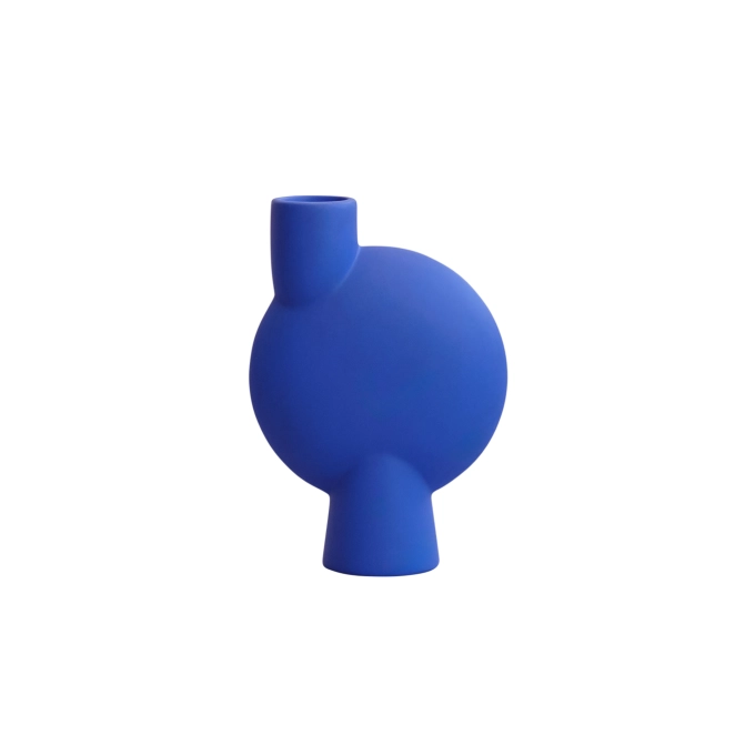 Vase SPHERE BUBL medio Bleu Marrakech 101 COPENHAGEN