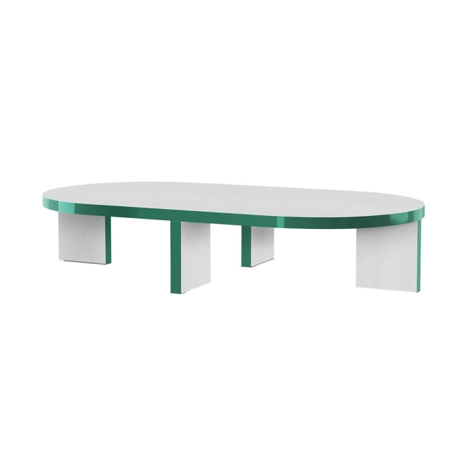Table basse SLICE ME 140x75 Vert ZANOTTA