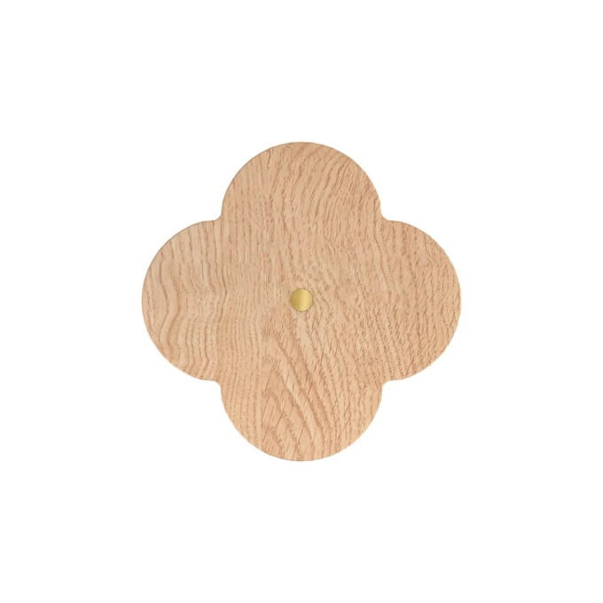 Patère Design ANDRÉE L Frêne Naturel HARTO