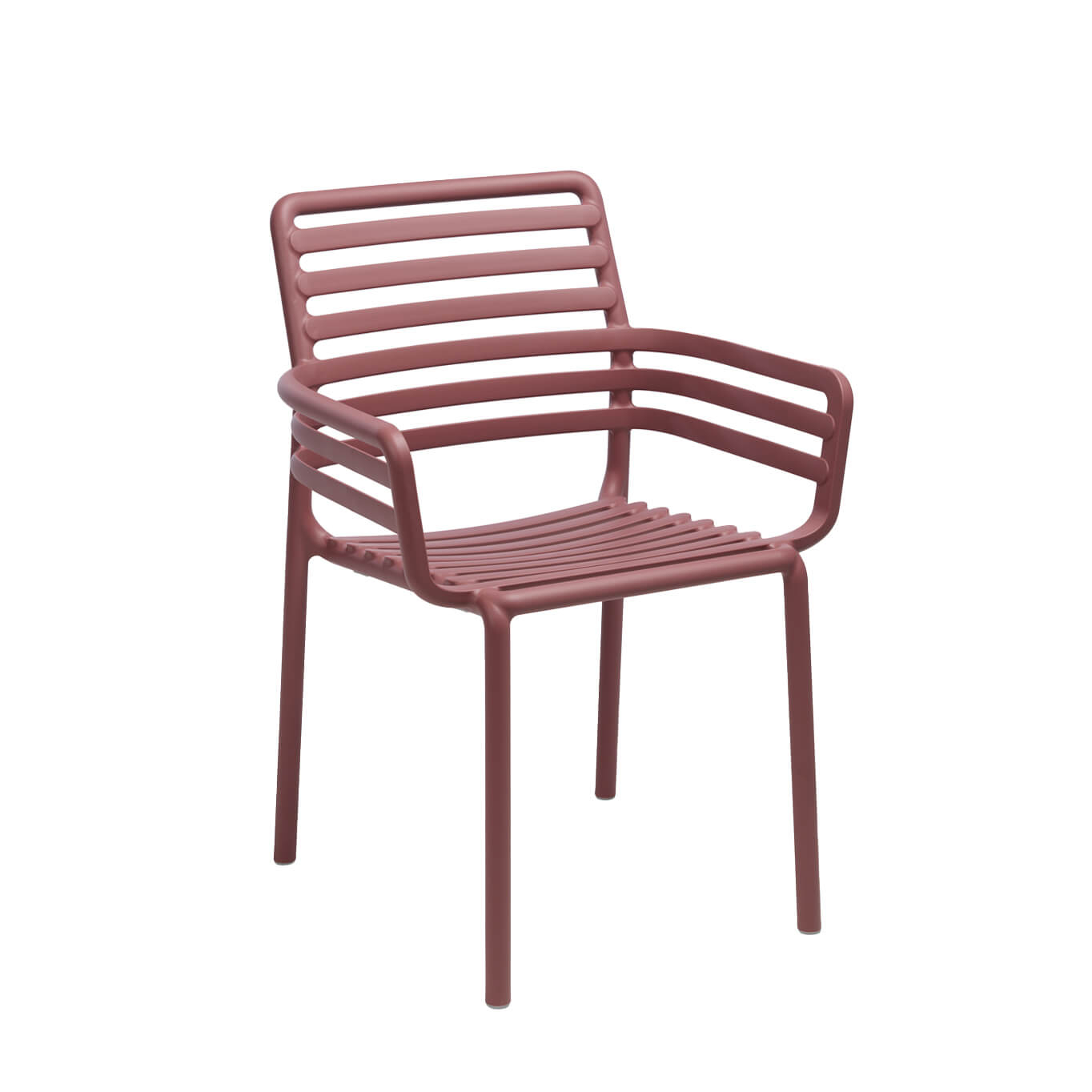 Chaise extérieure DOGA BISTROT avec accoudoirs Bordeaux NARDI