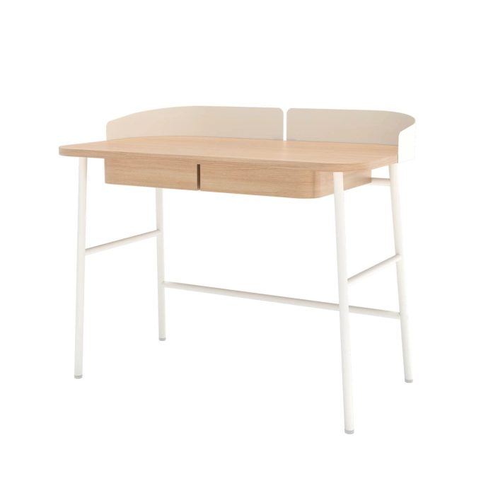 Bureau VICTOR Chêne/ blanc HARTO
