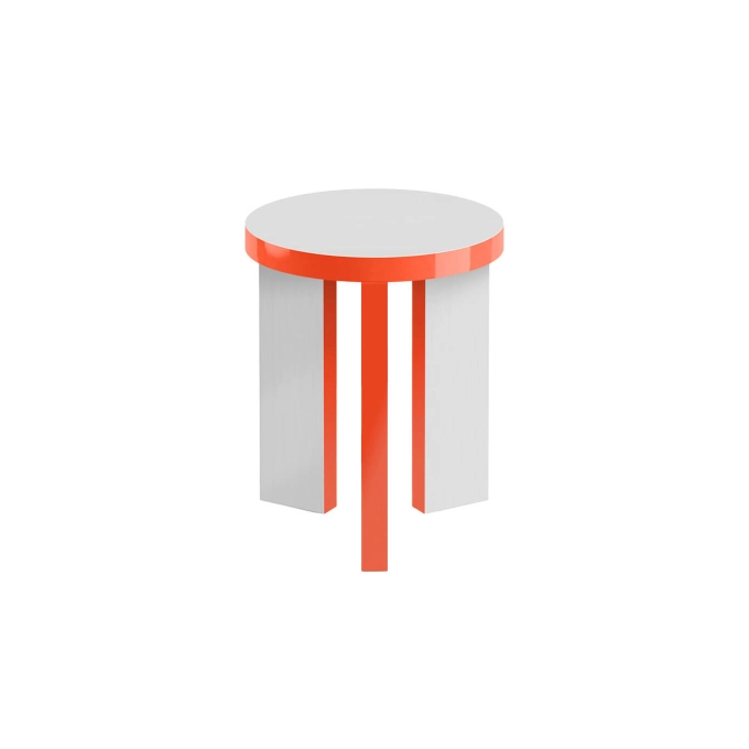 Table d'appoint guéridon SLICE ME Ø 40 Orange ZANOTTA