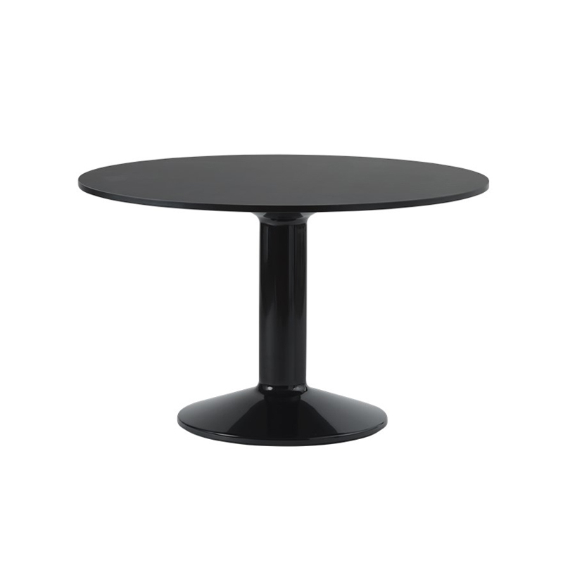 Table MIDST Ø 120 Lino noir/ noir MUUTO