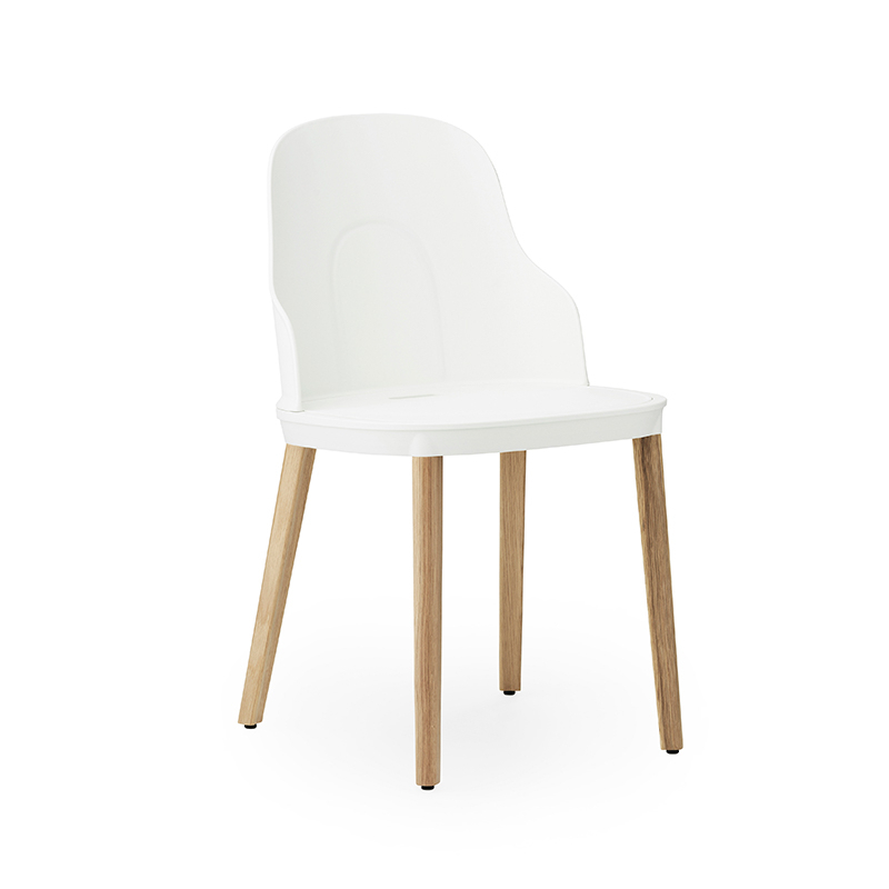 Chaise ALLEZ pieds chêne Blanc Normann Copenhagen