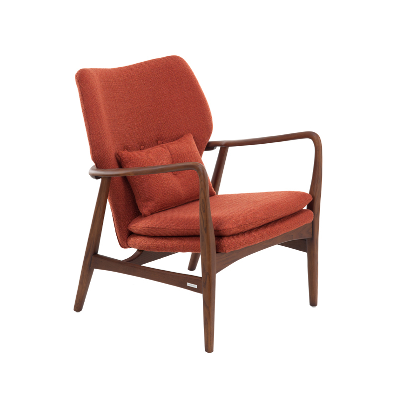 Fauteuil PEGGY Bermuda rouille/ frêne POLS POTTEN